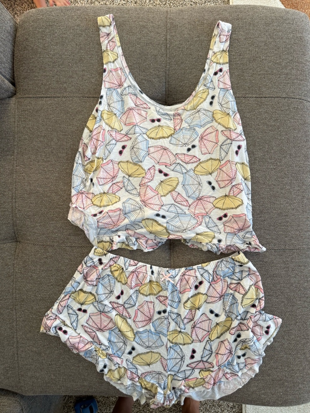 Shady Lady CROP TANK BOXER SET            Small UMBRELLA TOSS